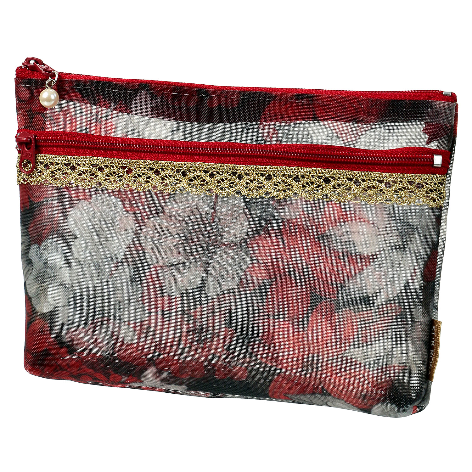 ゴールドテープ メッシュ 前ファスナーポケット付ポーチ - 画像9