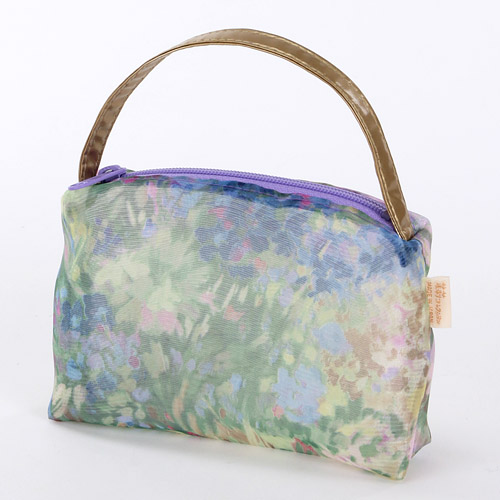 オーガンジー 持ち手付き ミニポーチ