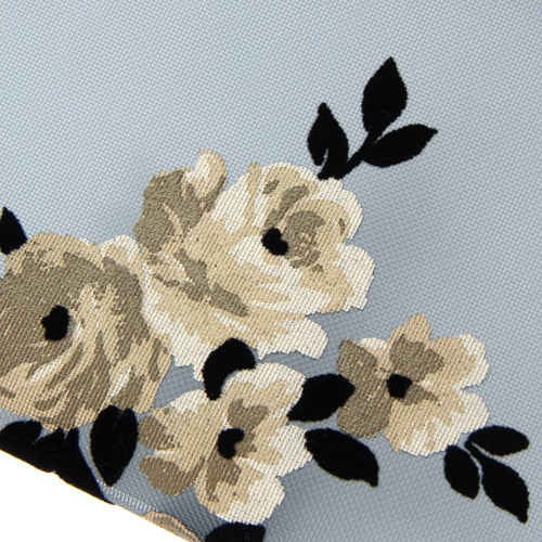 【6月2日より価格改定】 チュール フロッキー花柄 フラットポーチ - 画像3