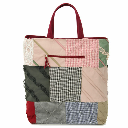 パッチワーク バレエシューズ トートバッグ - 画像3