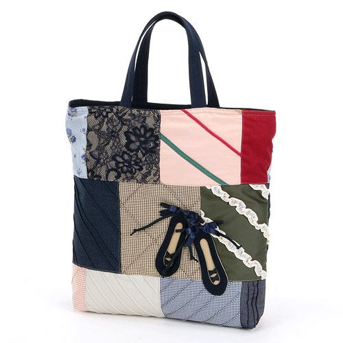 パッチワーク バレエシューズ トートバッグ - 画像8