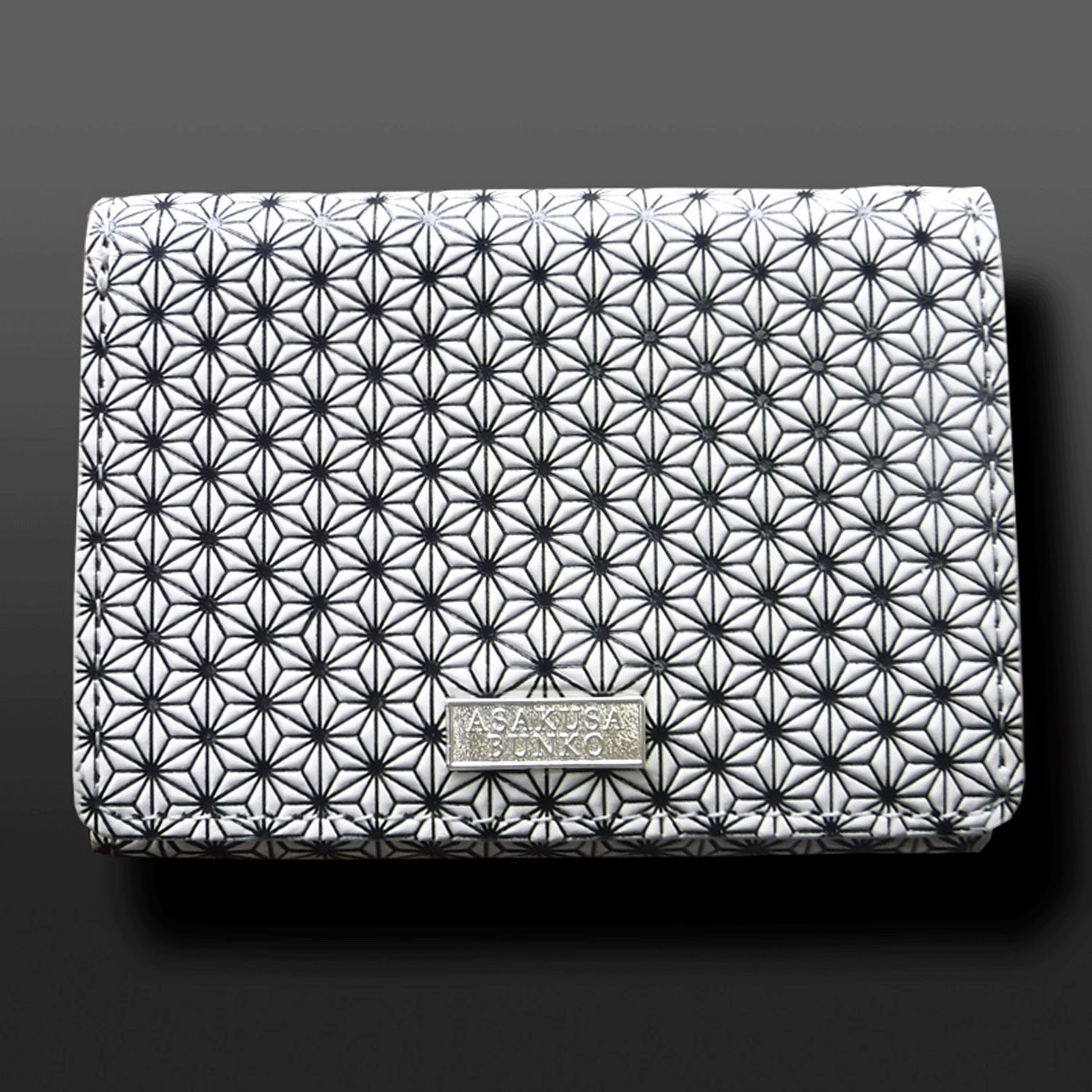 【取り寄せ商品】 浅草文庫麻の葉柄 三つ折りコンパクトウォレット - 画像2