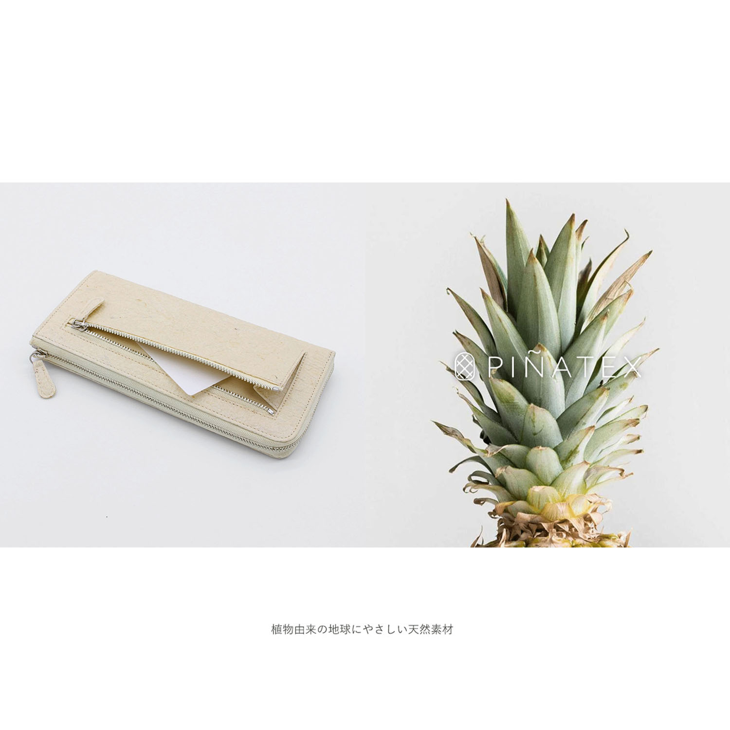 【パイナップルから作られた長財布】 ピニャーレロングウォレット