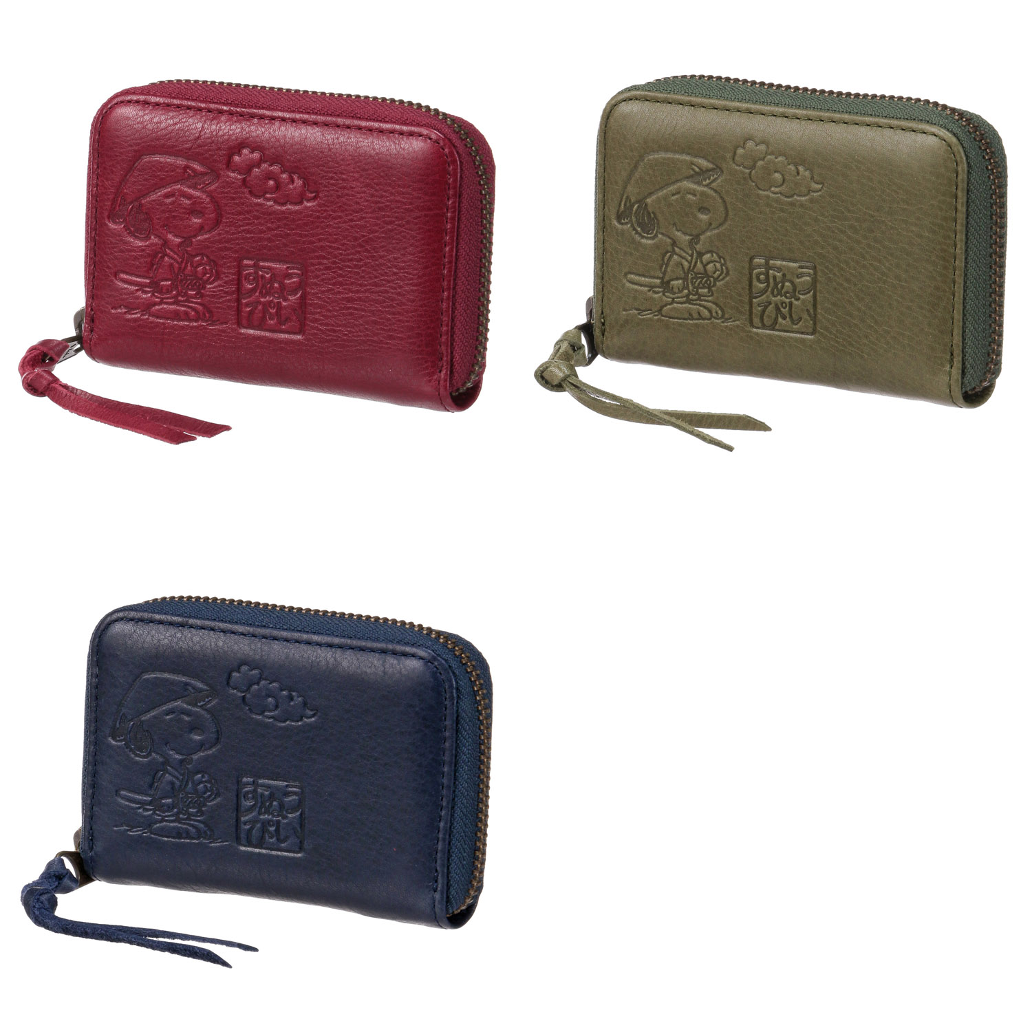 SNOOPY JAPAN ラウンドミニ財布（三笠傘） - 画像1