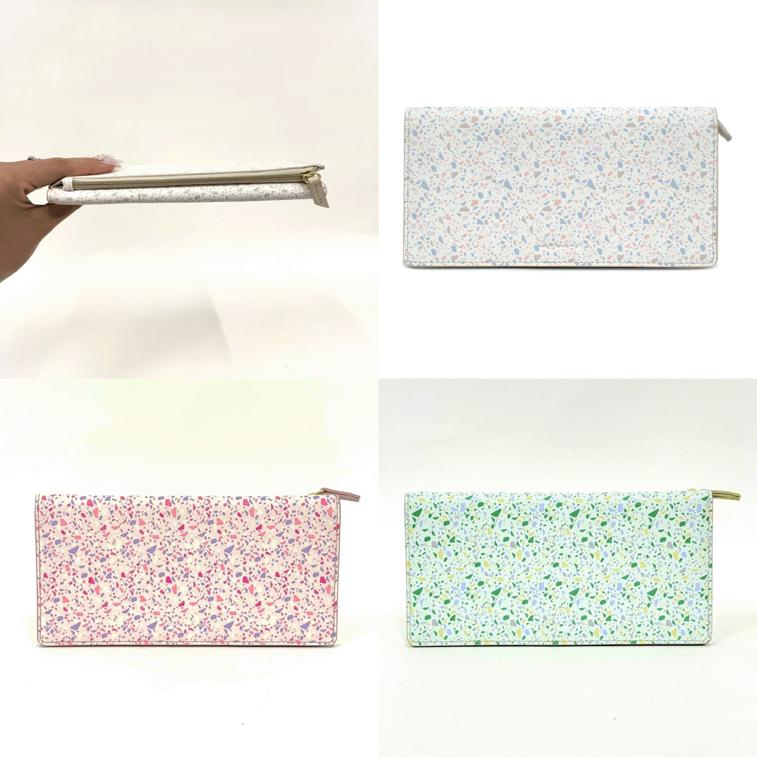 legato largo テラゾー柄長財布 - 画像1