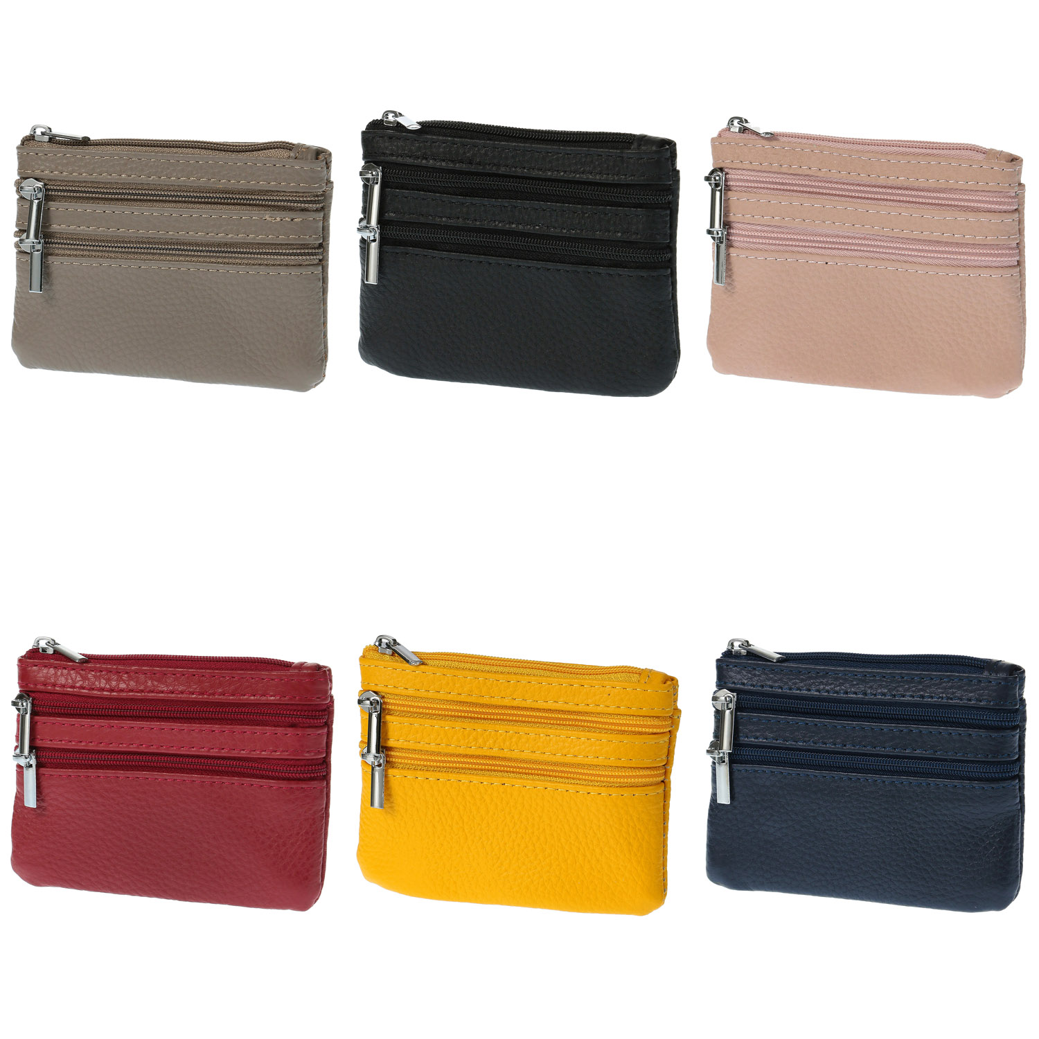 3段ファスナー小銭入