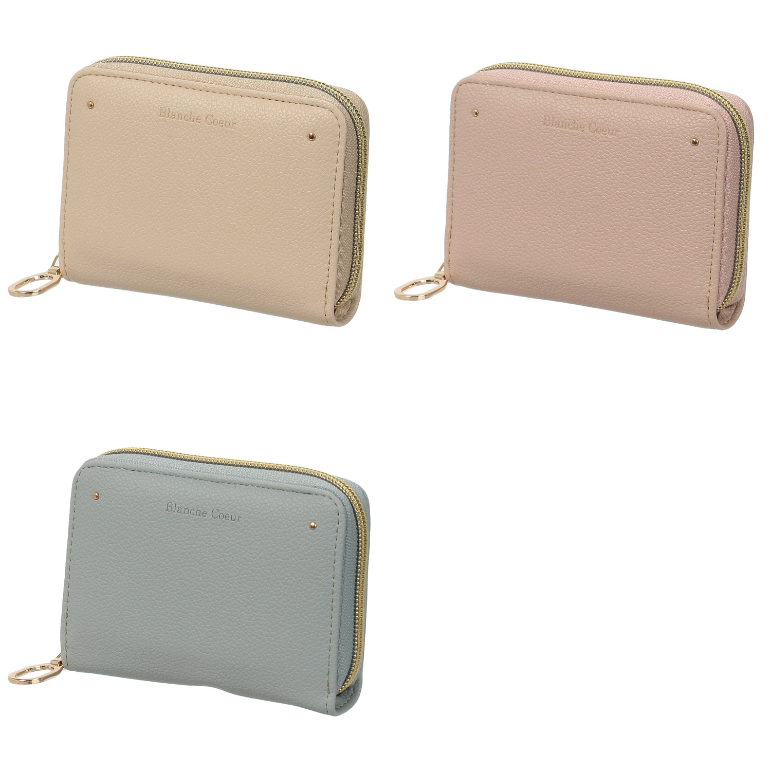 ブランシュクール ミュシャ ラウンドファスナー折財布