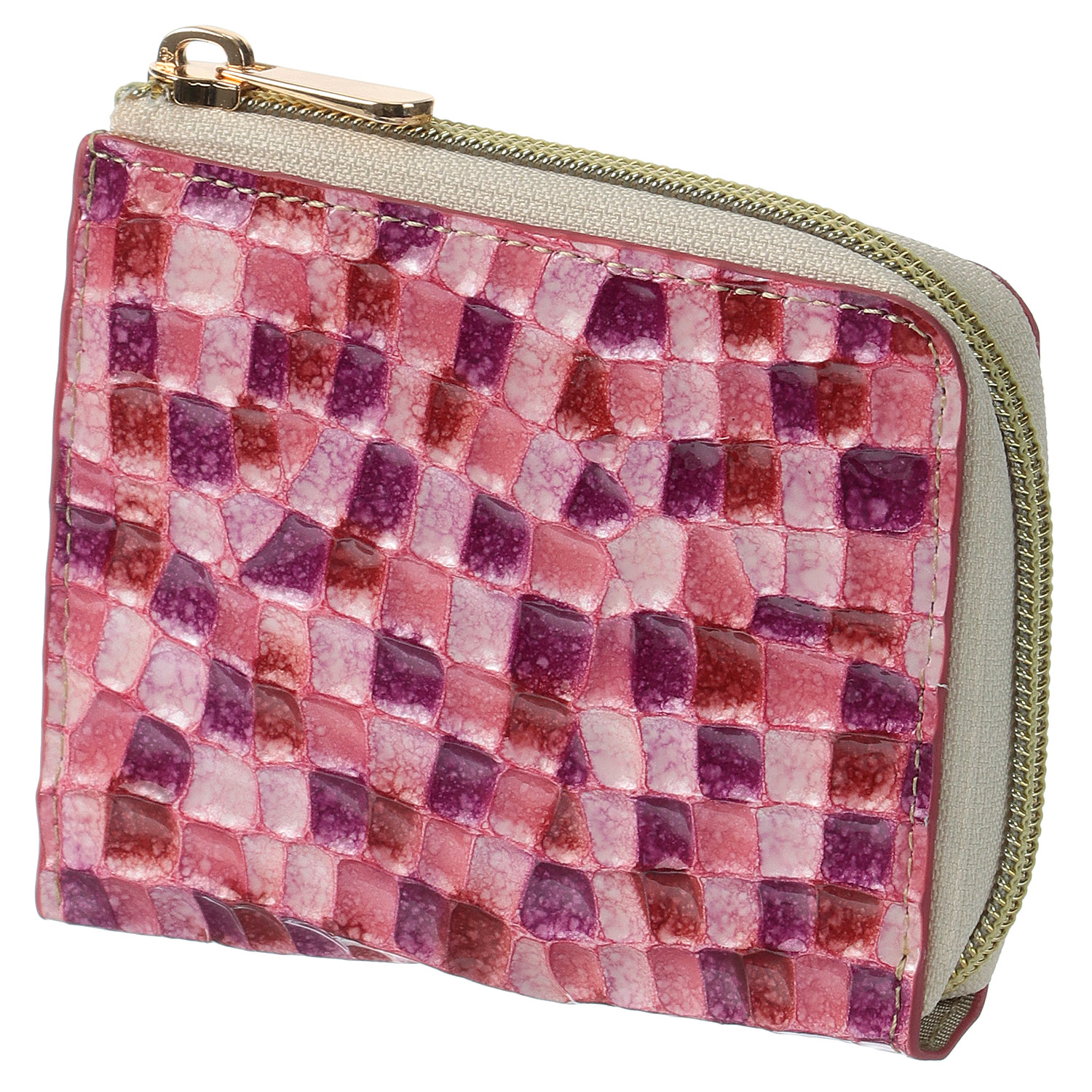 イタリアンレザーL字ファスナーミニ財布 - 画像2