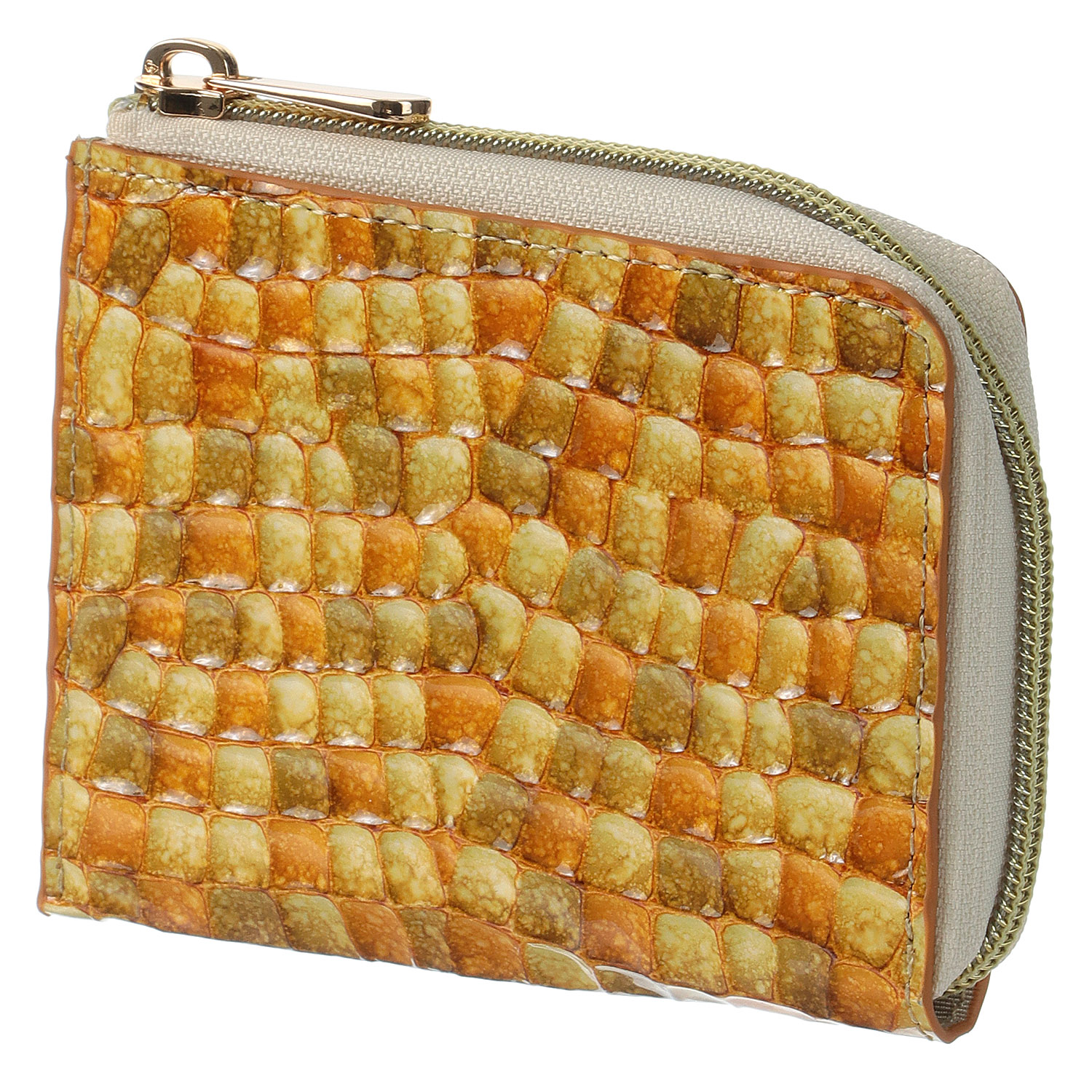 イタリアンレザーL字ファスナーミニ財布 - 画像5