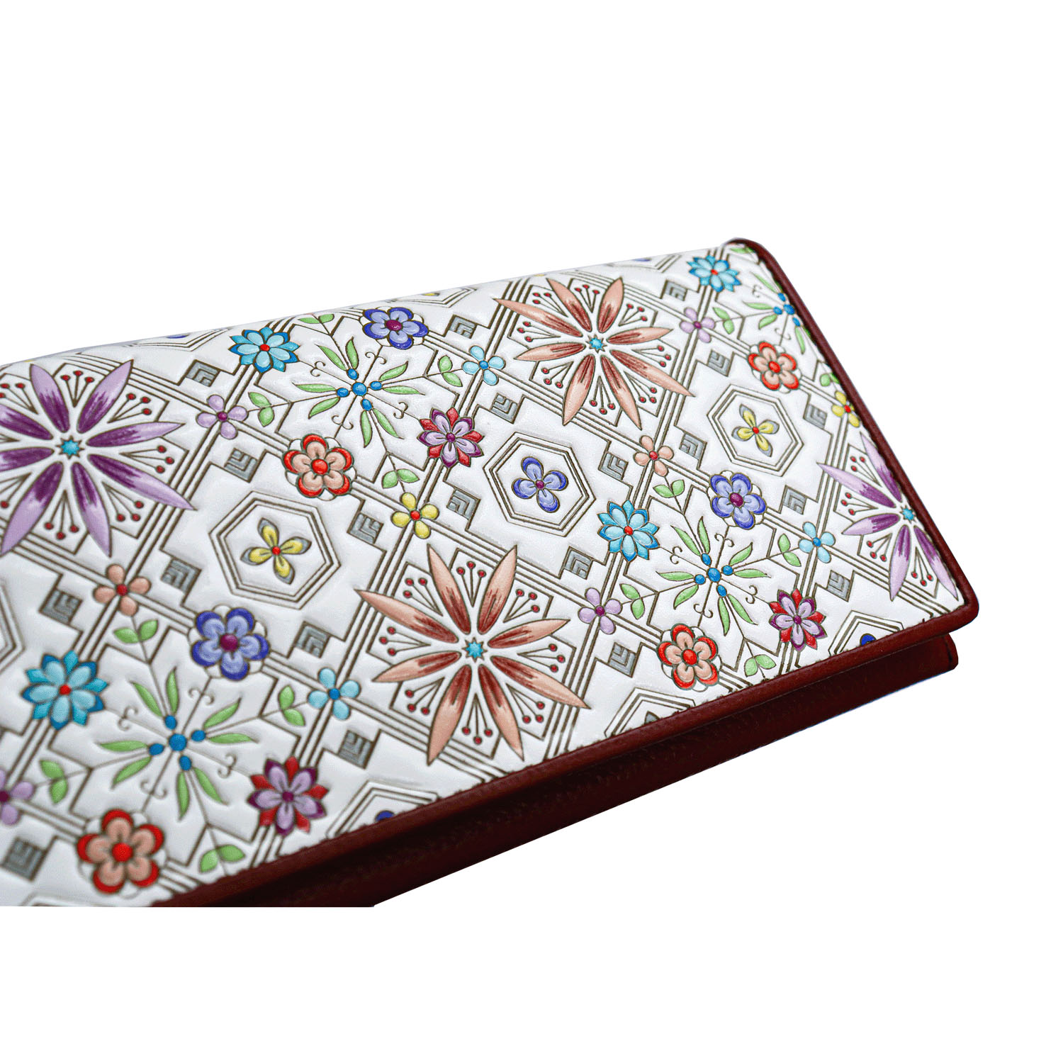 【取り寄せ商品】 浅草文庫 花菱柄ヘリ玉長財布 - 画像3