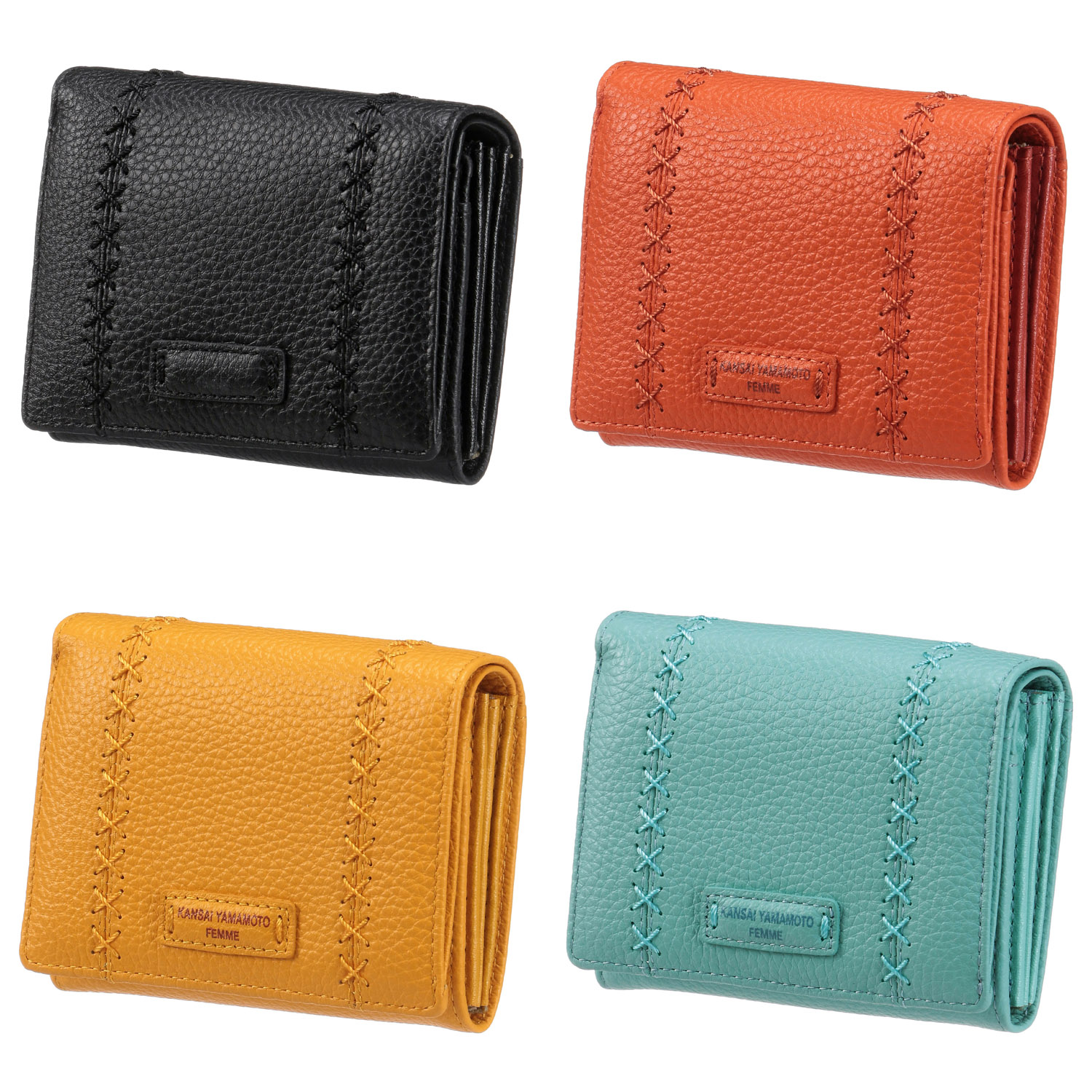 【リニューアル】【KANSAI YAMAMOTO】 中L字ファスナー札入れ - 画像1