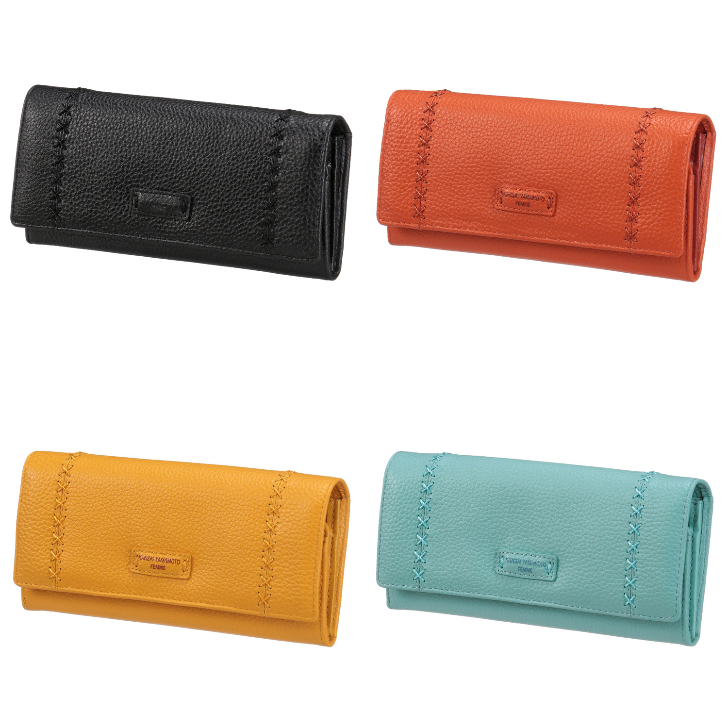 【リニューアル】【KANSAI YAMAMOTO】 中束L字ファスナー束入れ