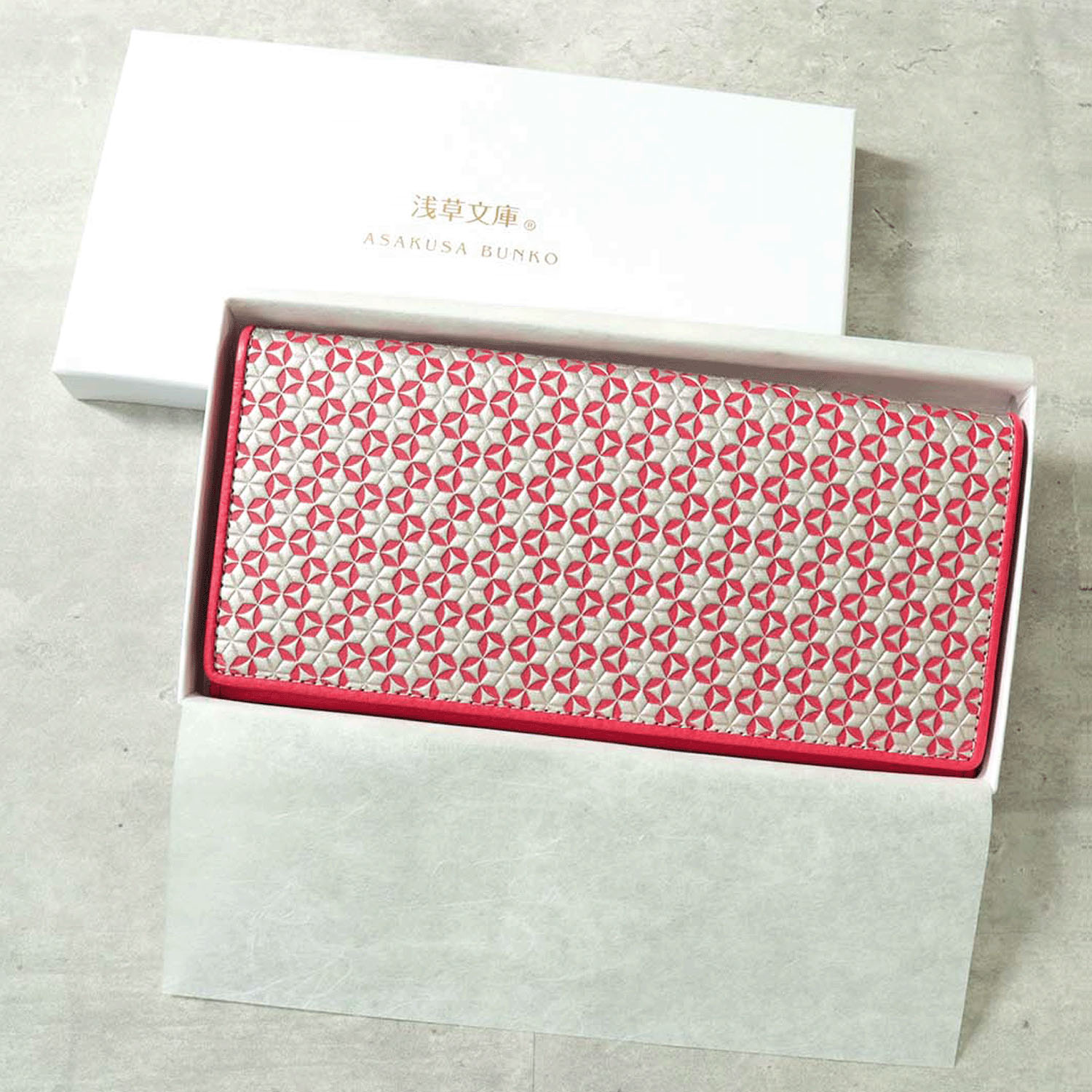 【取り寄せ商品】 浅草文庫 いろどり柄ヘリ玉長財布 - 画像4