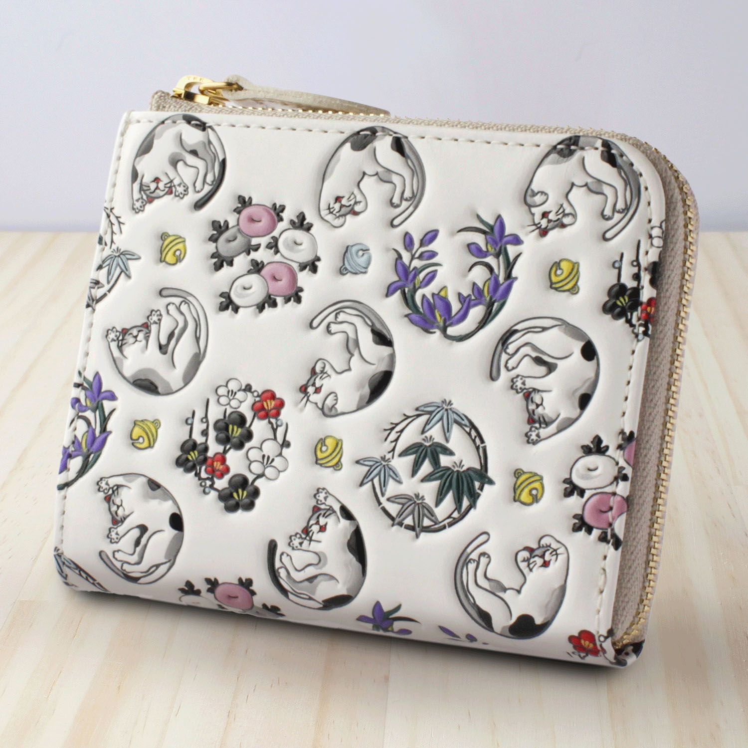 【取り寄せ商品】 浅草文庫 ねこ柄 ミニ財布