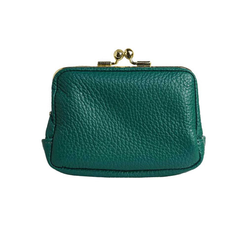 【イタリアンレザー】 日本製 がま口 コンパクト財布 - 画像4