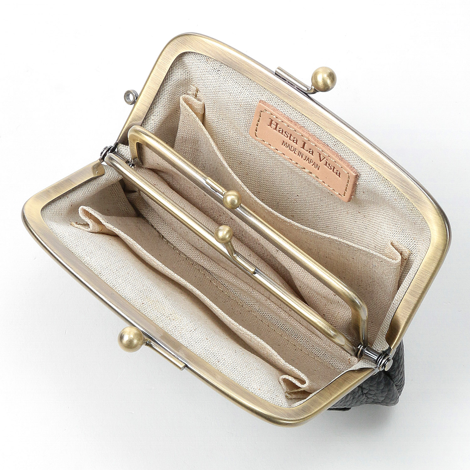 【イタリアンレザー】 親子がま口 - 画像4