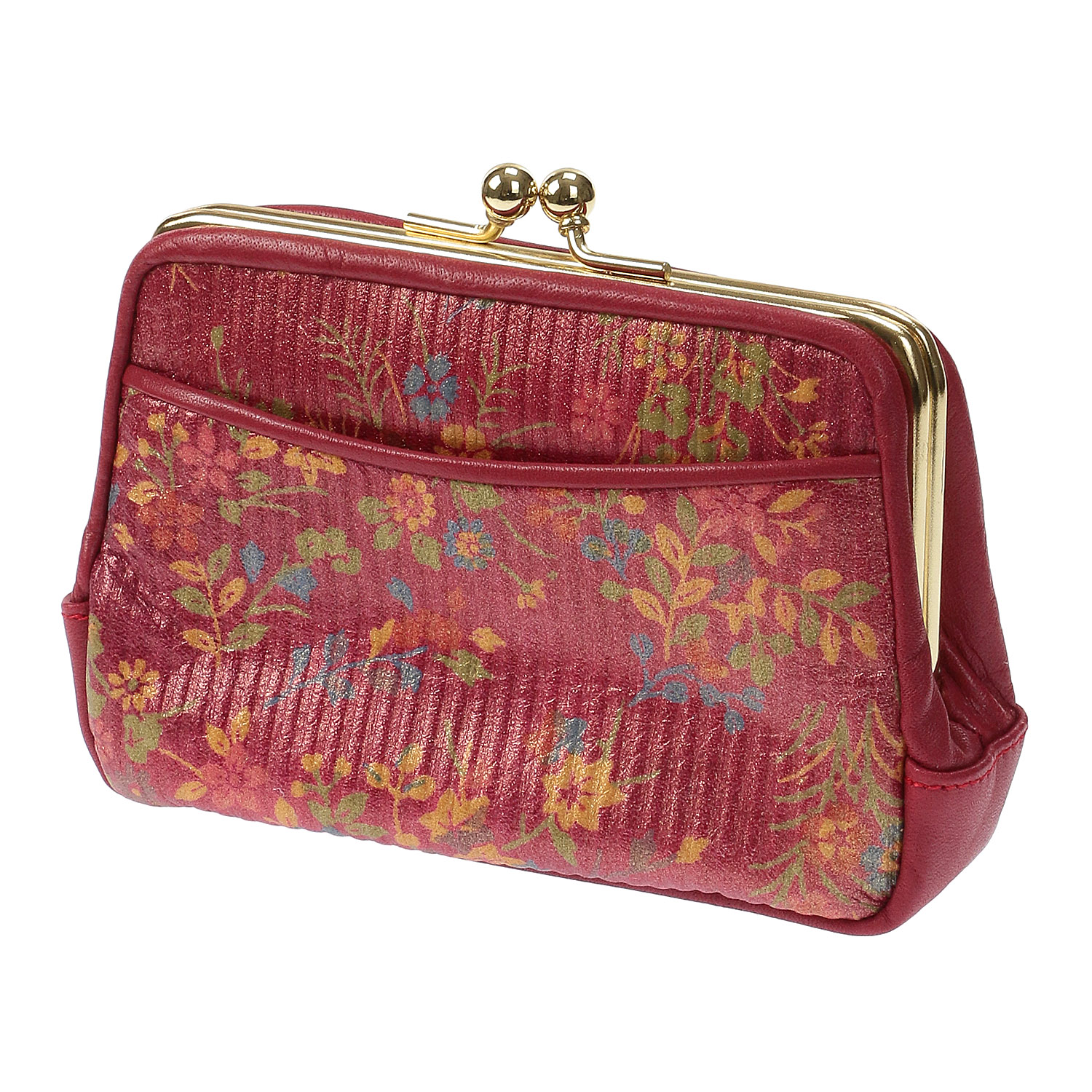 金彩ヒナゲシ（金更紗） 親子がま口 - 画像4