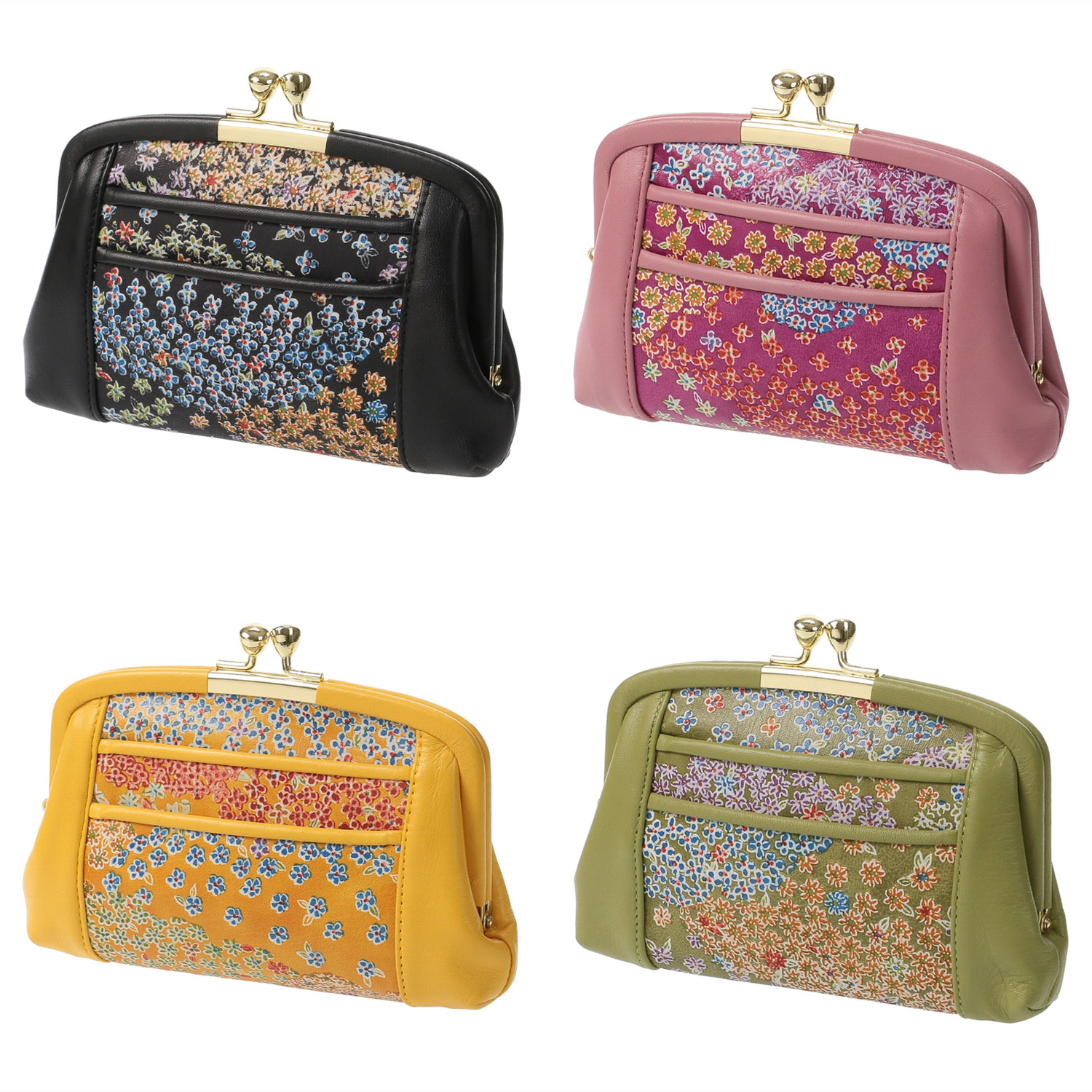 【日本製】 京友禅4．6寸親子がま口 - 画像1