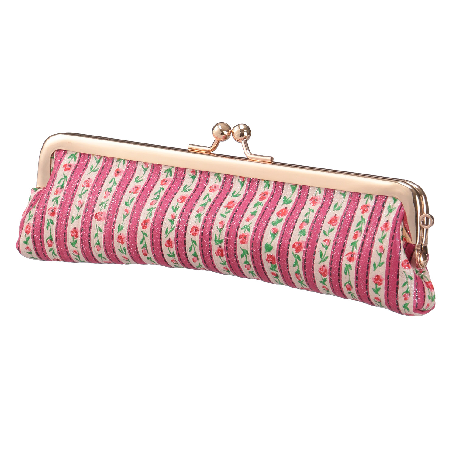 【日本製】 ボンシック ストライプがま口 コインケース - 画像3