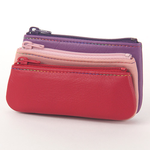 牛革マルチバイカラー 3点小銭入れ - 画像3