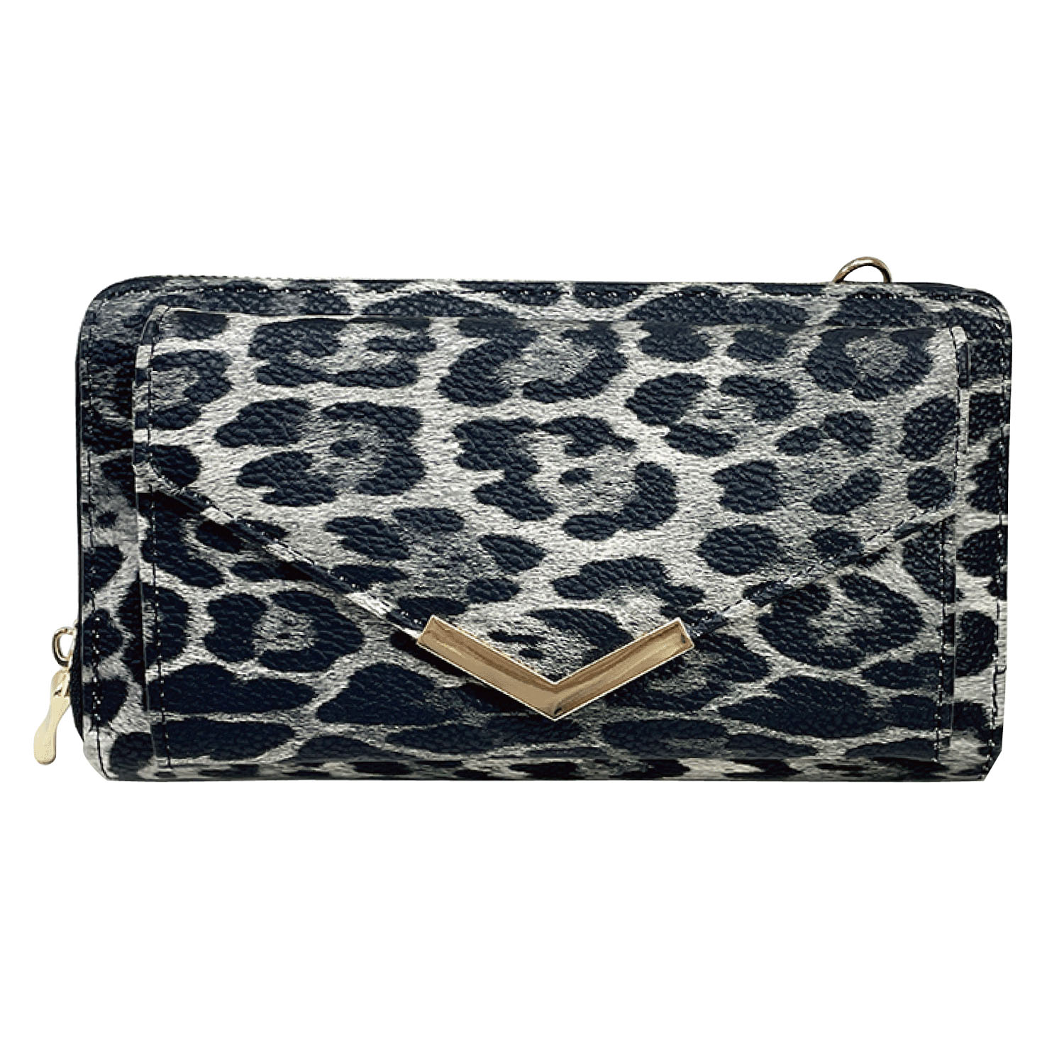 ヒョウ柄ショルダーウォレット - 画像2