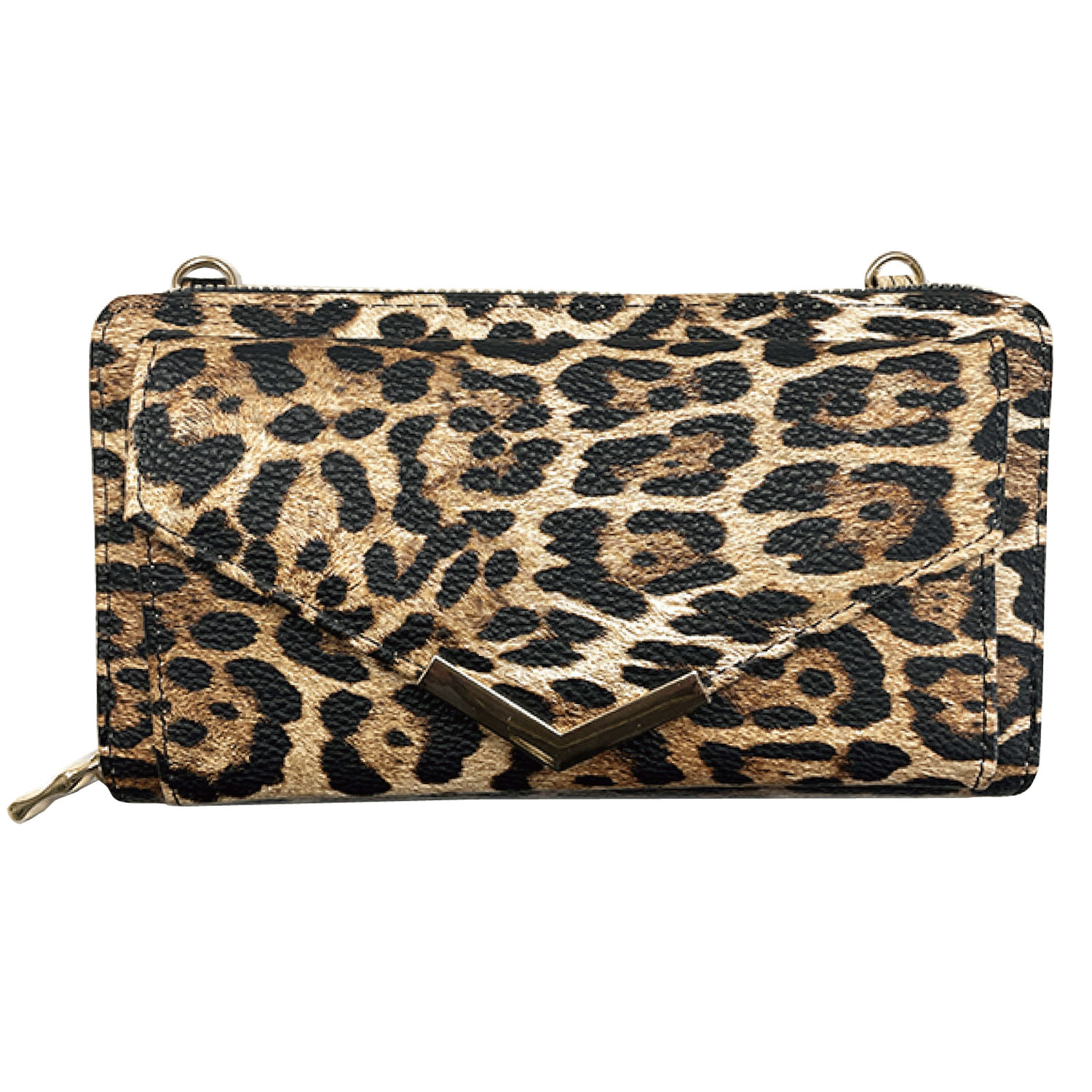 ヒョウ柄ショルダーウォレット - 画像3