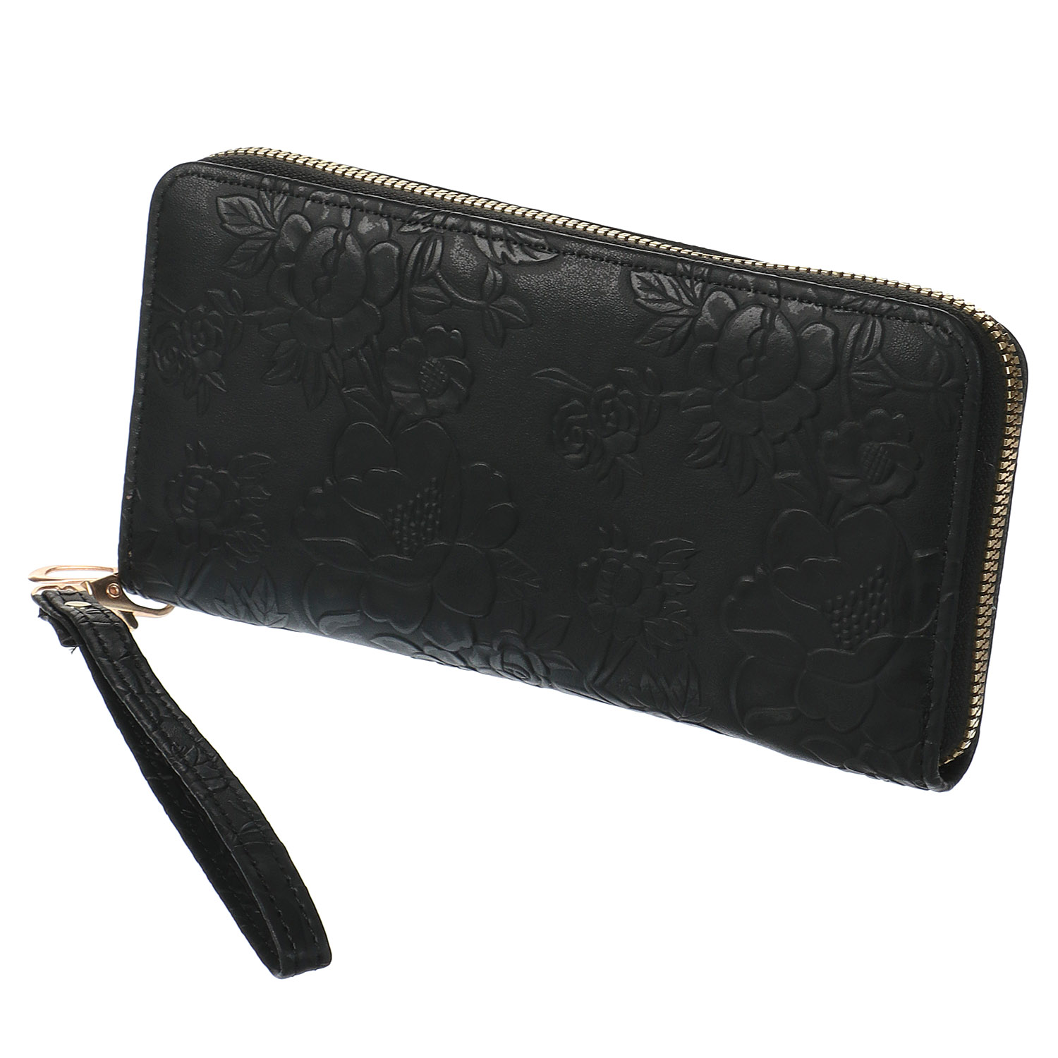 花型押し ラウンドファスナー長財布 - 画像6