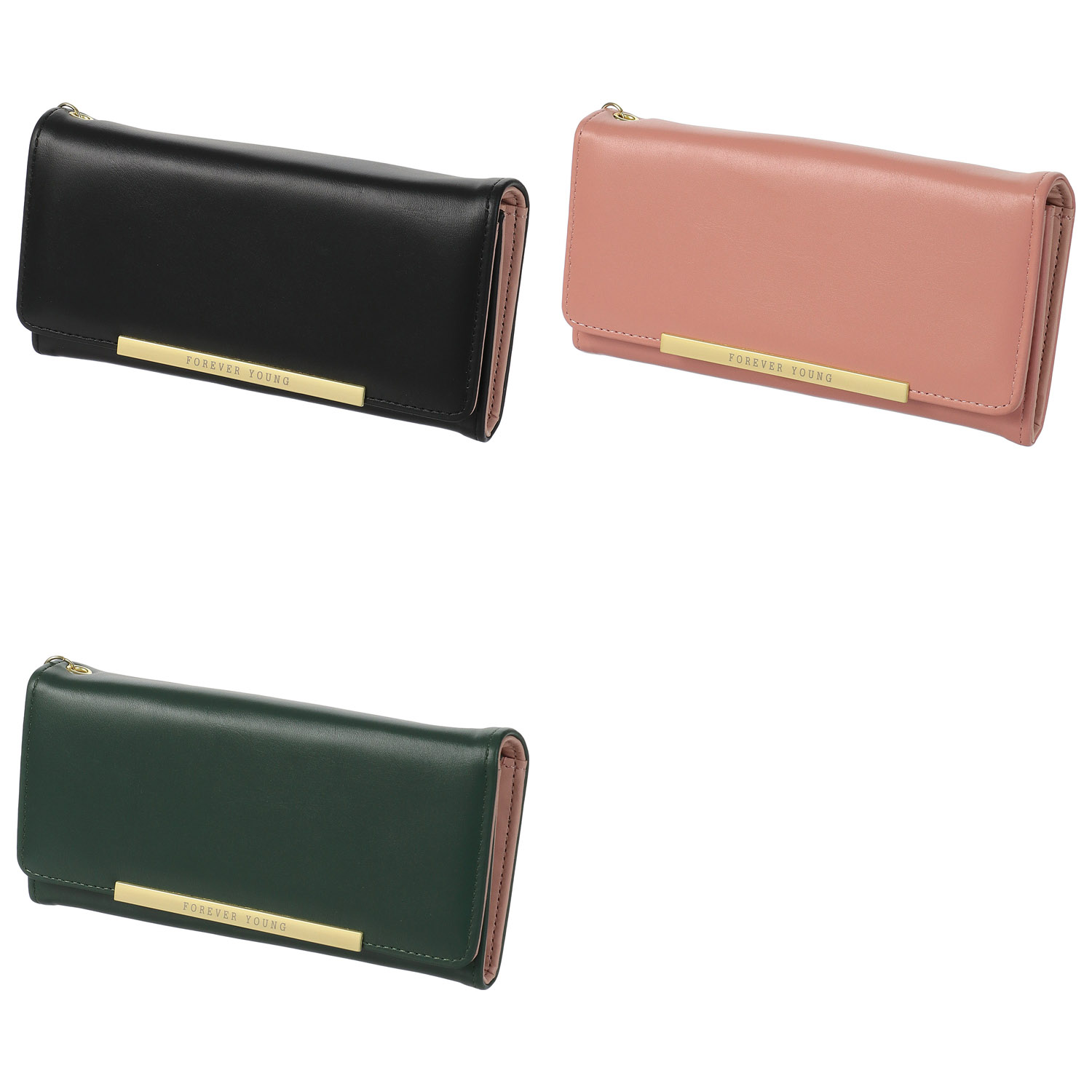 スムースかぶせ長財布