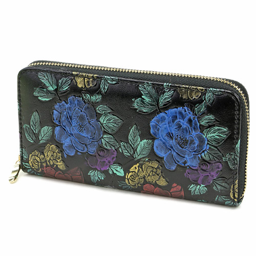 花柄ラウンドファスナー長財布 - 画像2