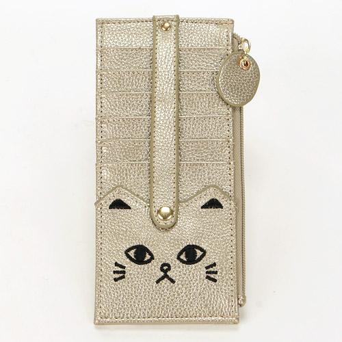 ねこ刺繍 ベルト付き両面カードケース - 画像12