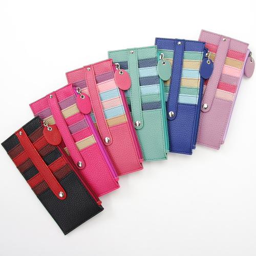カラフル ベルト付き両面カードケース
