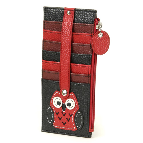 ふくろう ベルト付き両面カードケース - 画像1