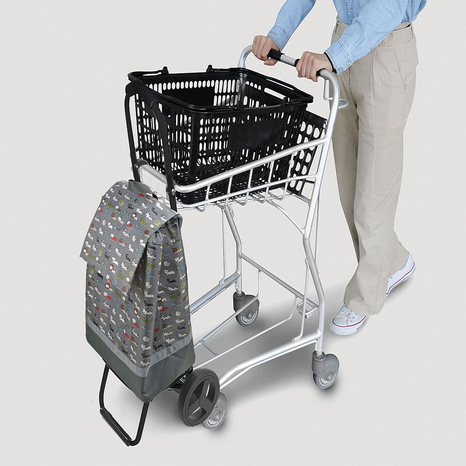 【保冷・保温】シャルミス ショッピングカート ネコ柄 - 画像6