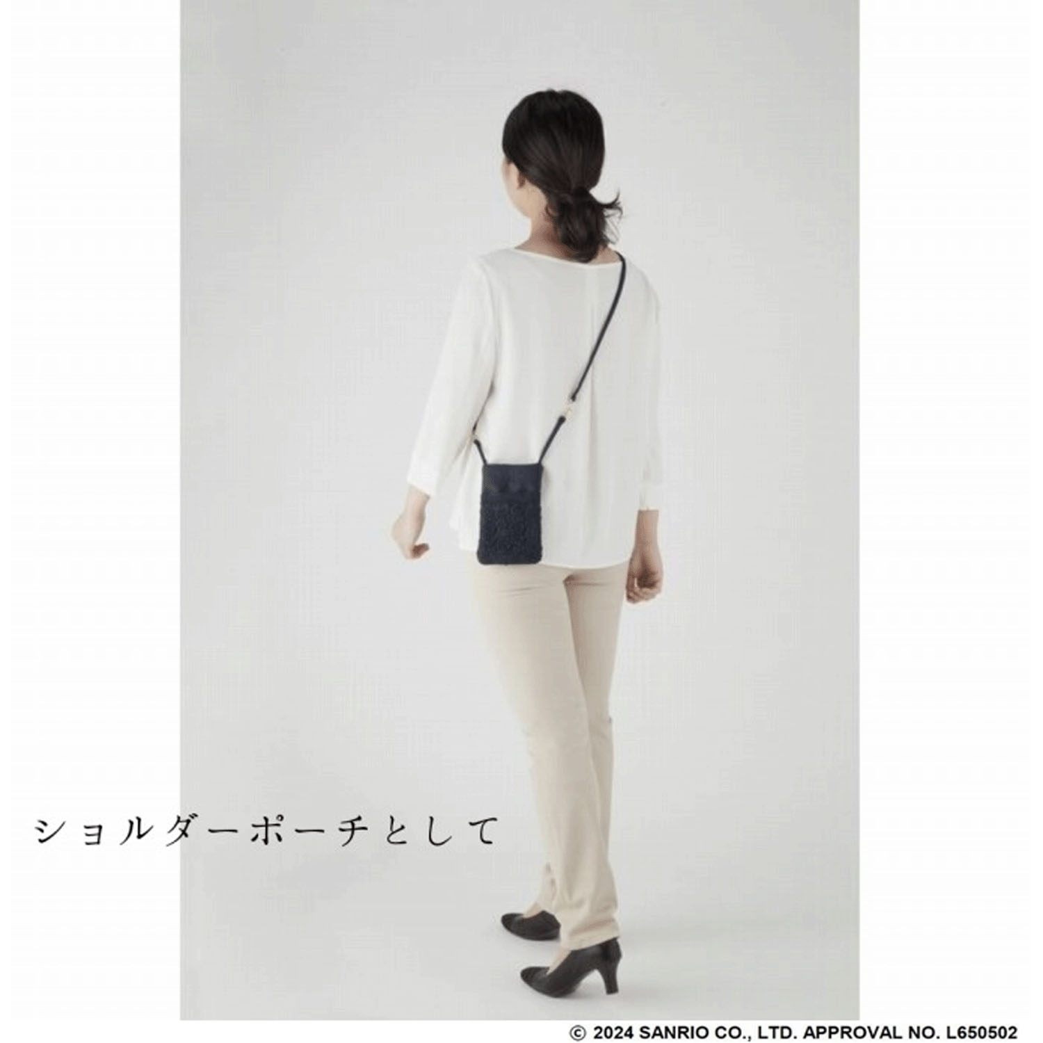 【取り寄せ商品】 スワニー D642  Hello Kitty・近沢レース店・スワニーコラボ 3WAYポーチ - 画像7