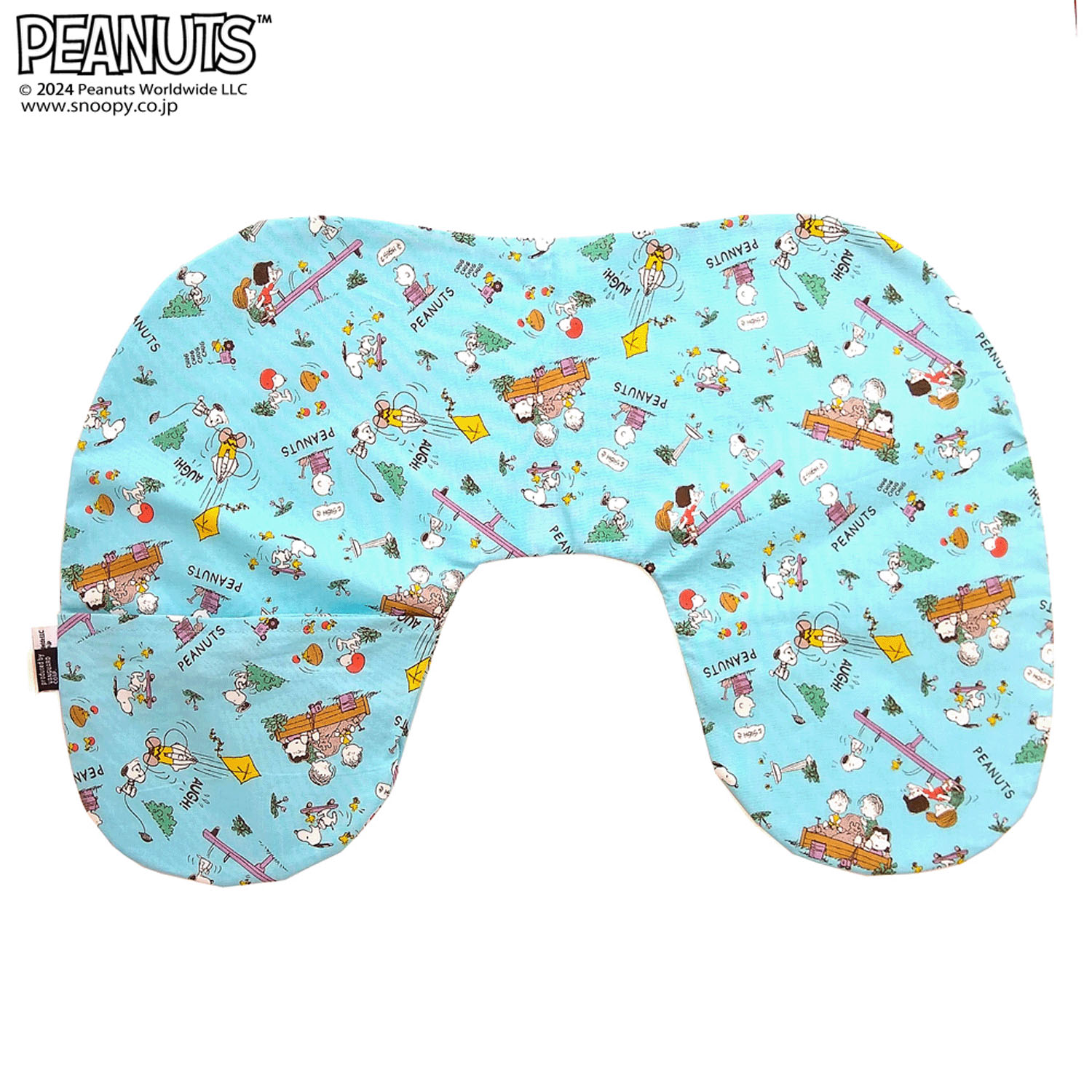 PEANUTSパーク柄 ネックピロー - 画像2