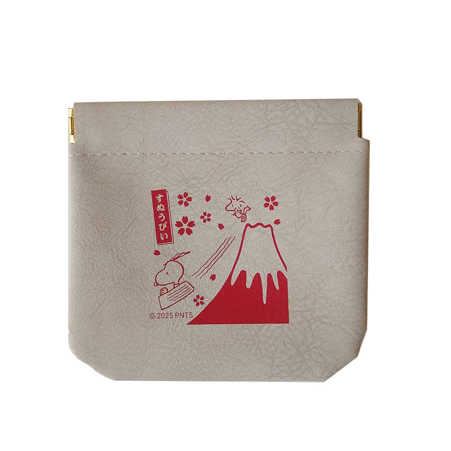 スヌーピー×富士山  バネ口ミニポーチ - 画像2