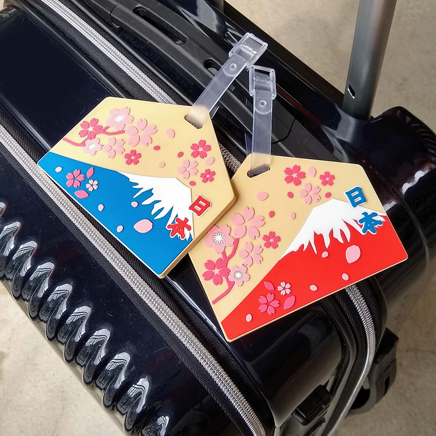 絵馬型ネームタグ富士山＆桜