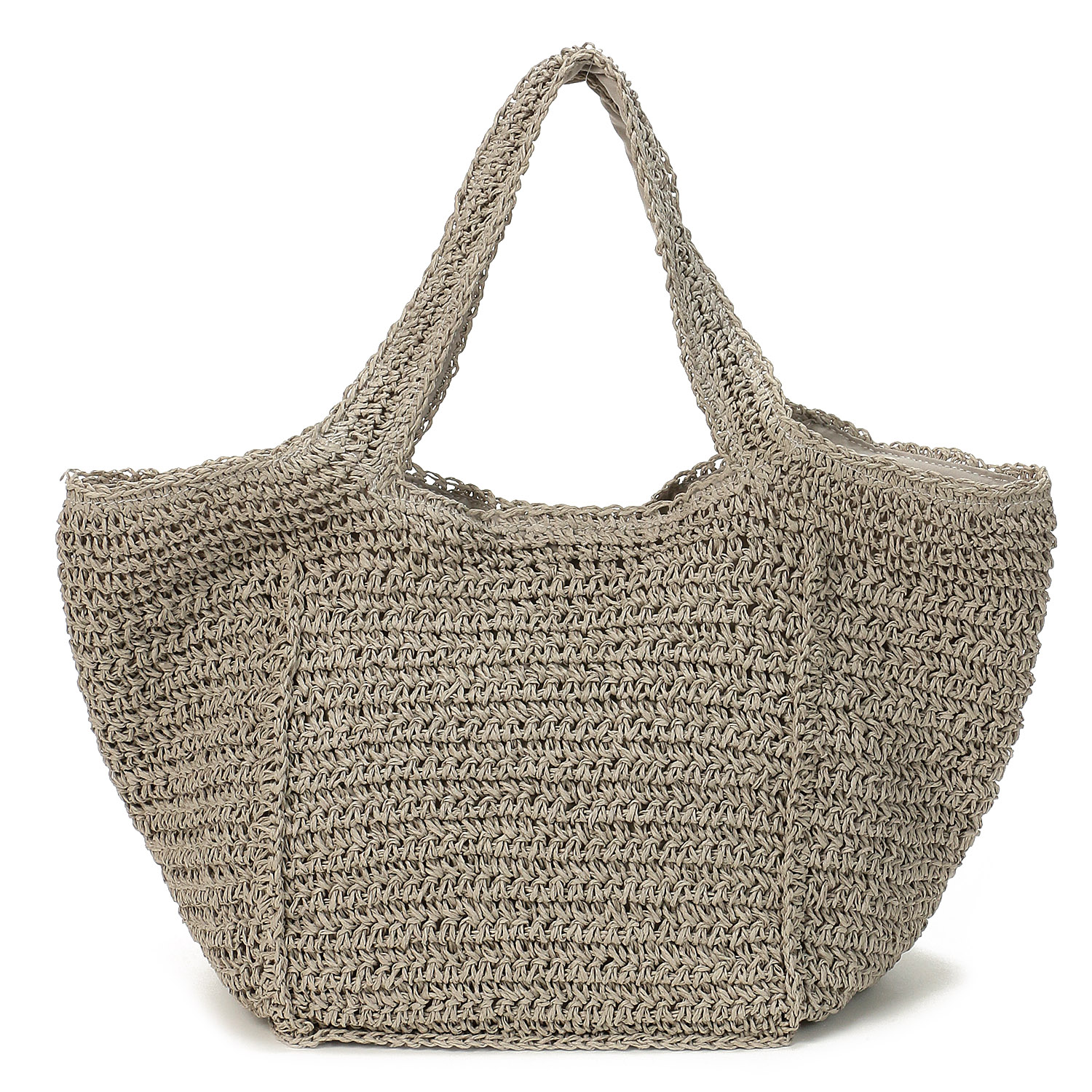 【在庫ある分で終了】COOCO SMILEYサガラ刺繍ペーパーカゴバッグ - 画像4