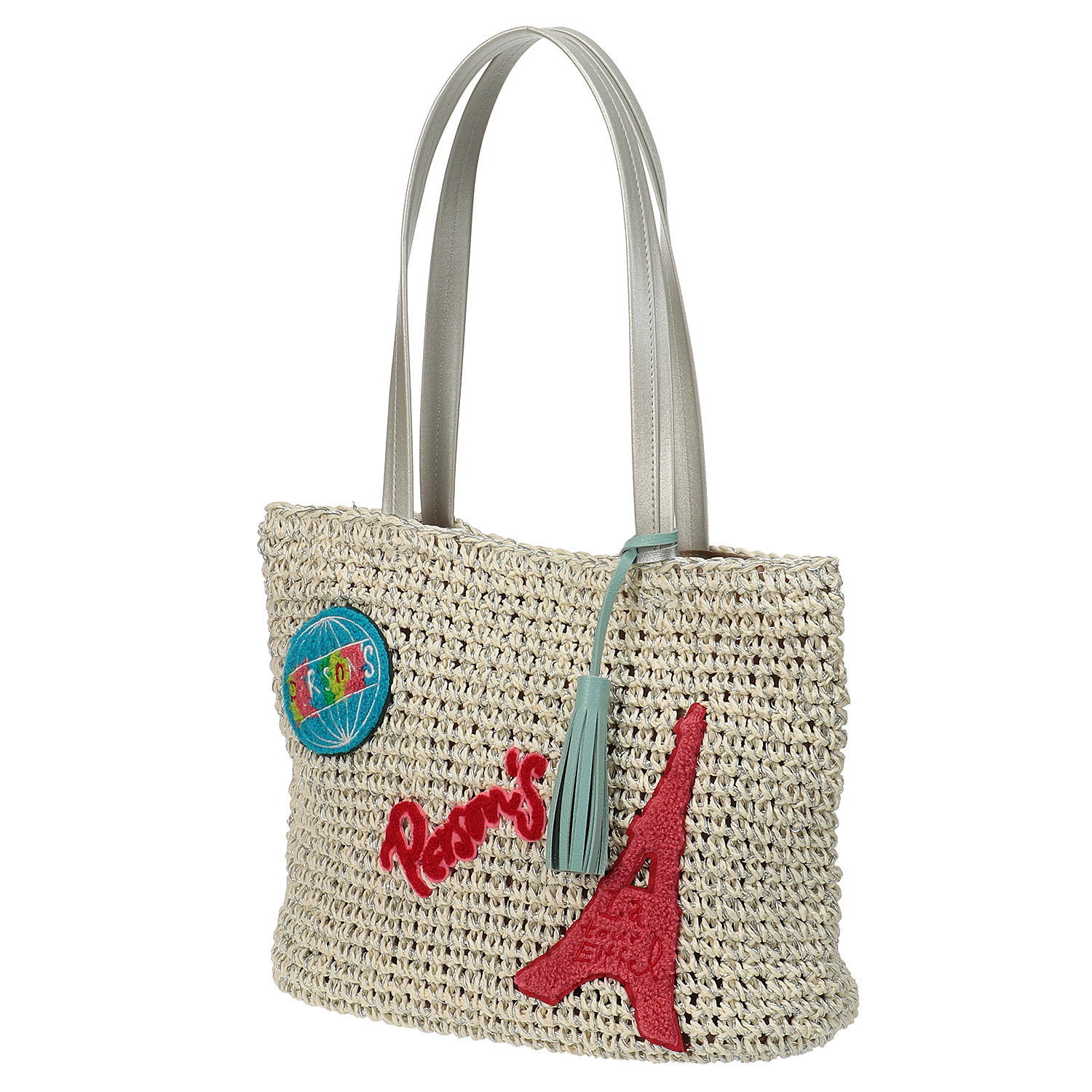 PERSONS ペーパー刺繍トートバッグ - 画像3