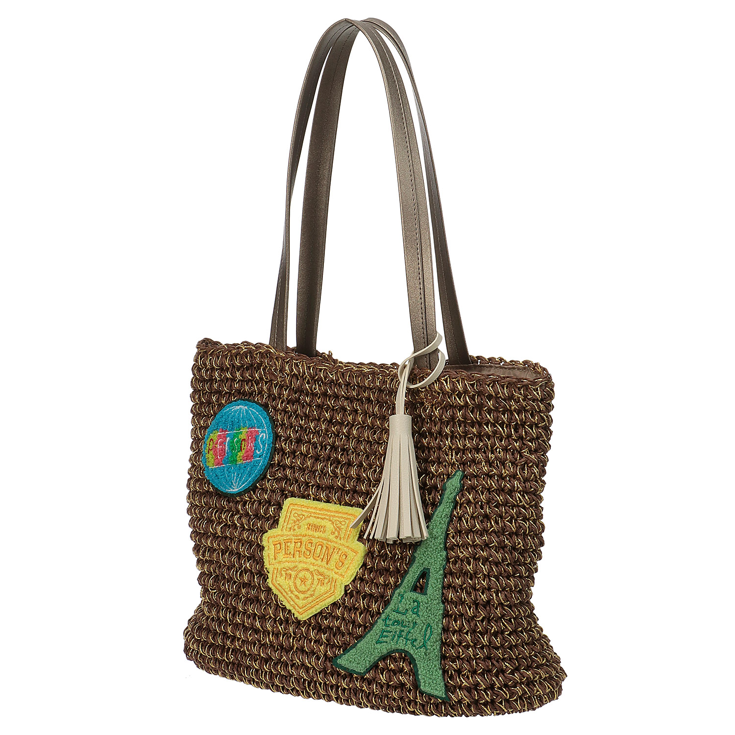 PERSONS ペーパー刺繍トートバッグ - 画像4