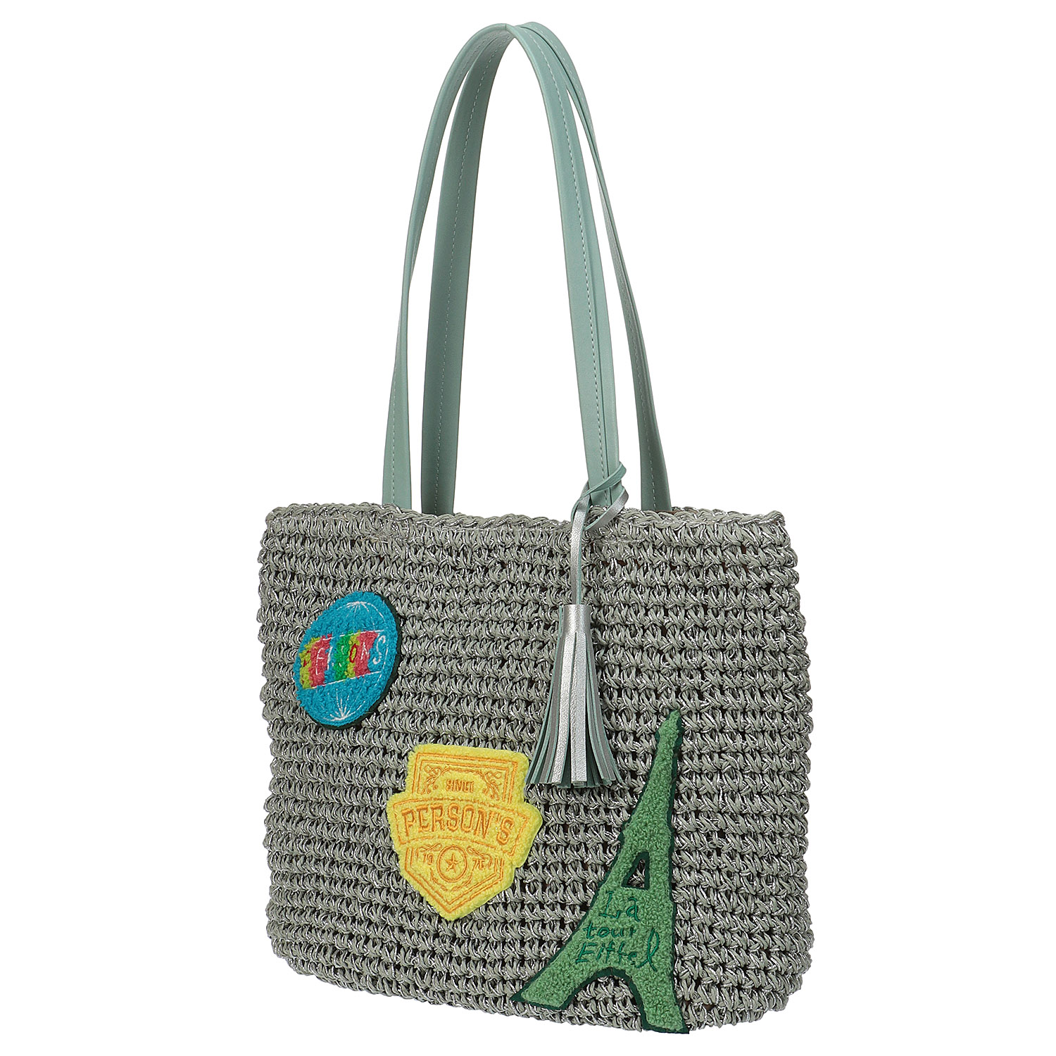 PERSONS ペーパー刺繍トートバッグ - 画像5