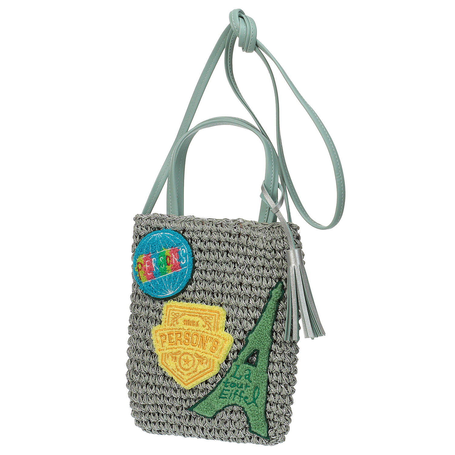 PERSONS ペーパー刺繍ミニショルダーバッグ - 画像8