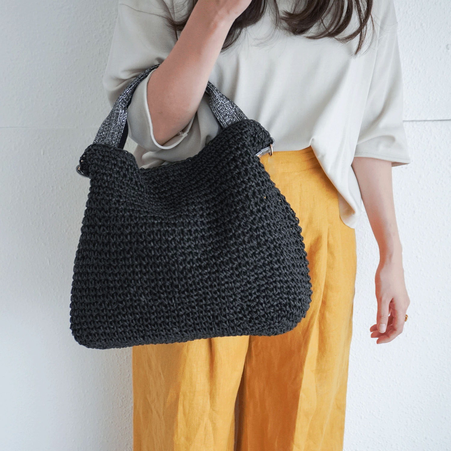 ラメハンドルペーパー2WAYバッグ