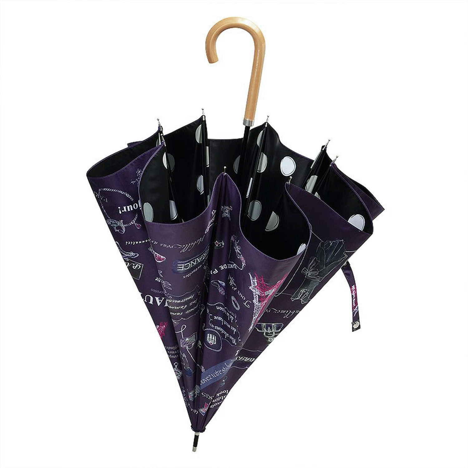 ThinkBee！  カサノヴァ 晴雨兼用長傘 （ビーハイヴ・パリスモード） - 画像5