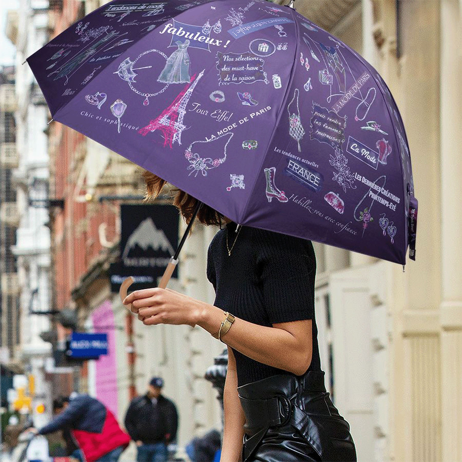 ThinkBee！  カサノヴァ 晴雨兼用長傘 （ビーハイヴ・パリスモード）