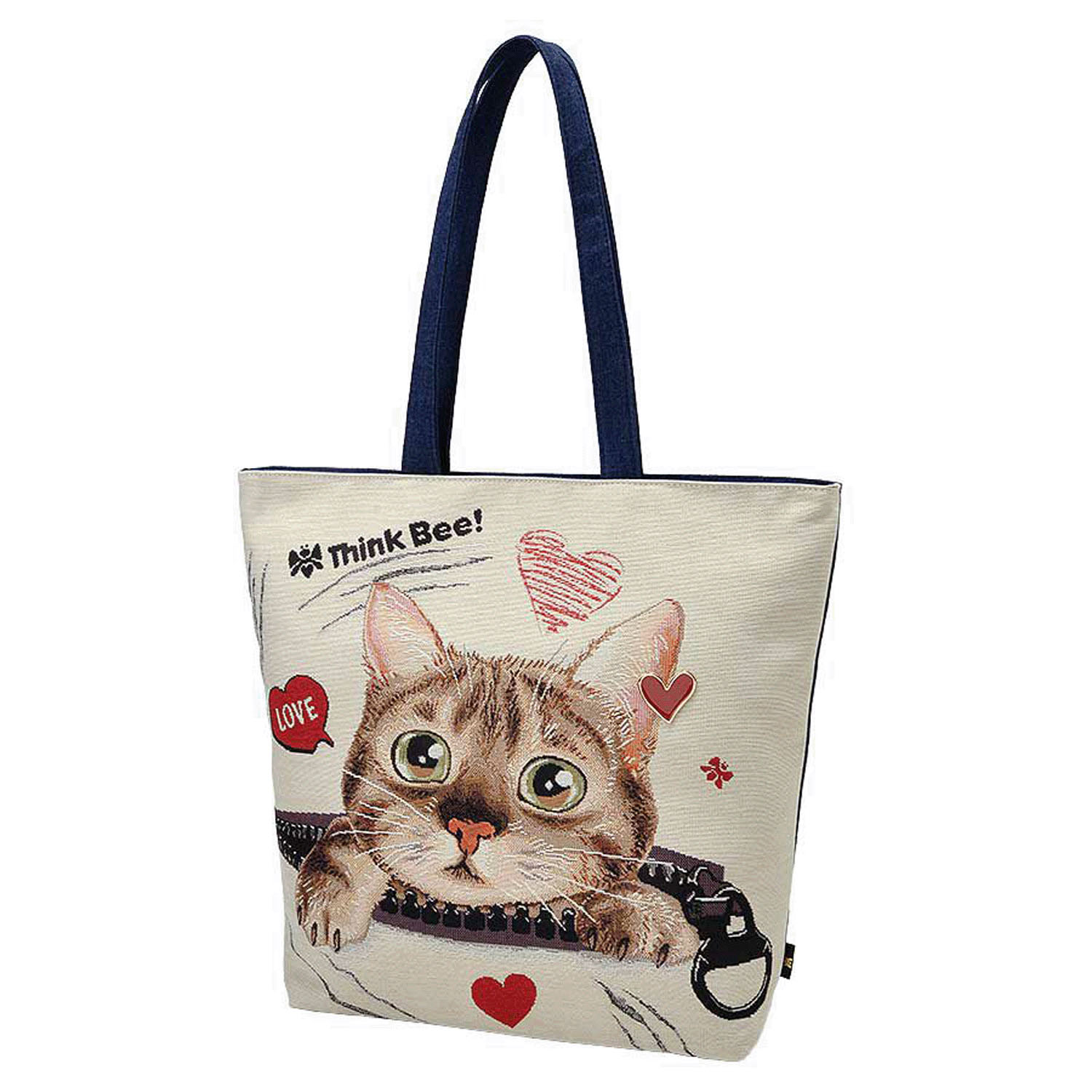 ThinkBee！ アニマリアビー ラージトートバッグ（いたずらきゅるりん）