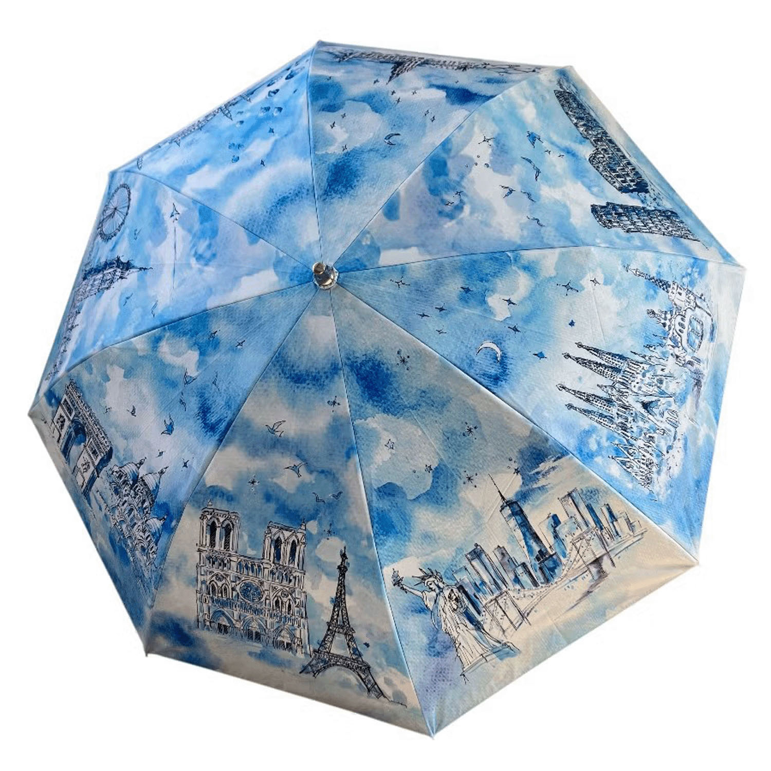 ThinkBee！カサノヴァ 晴雨兼用折りたたみ傘 （ワールド） - 画像3