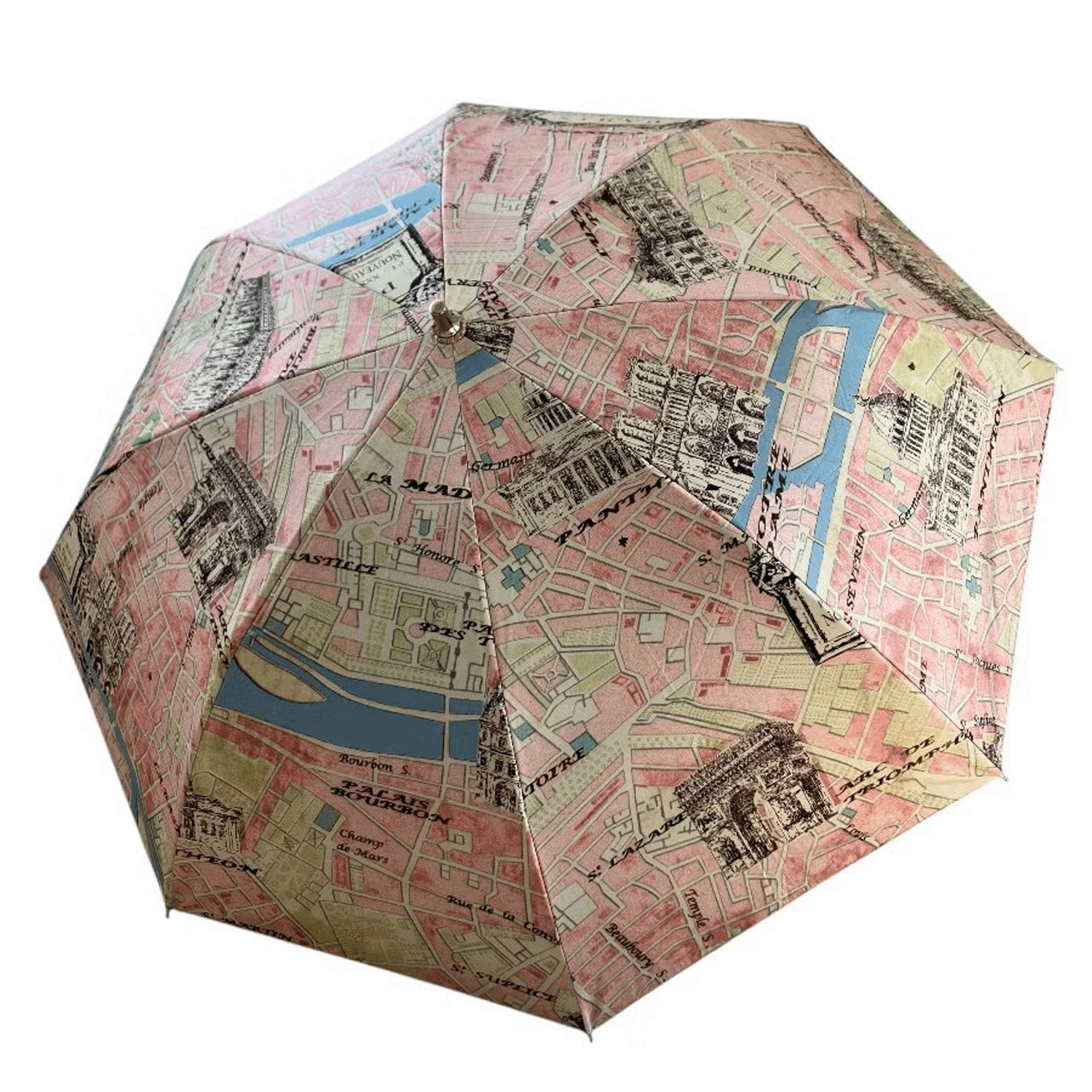 ThinkBee！カサノヴァ 晴雨兼用折りたたみ傘（パリスピンク） - 画像3