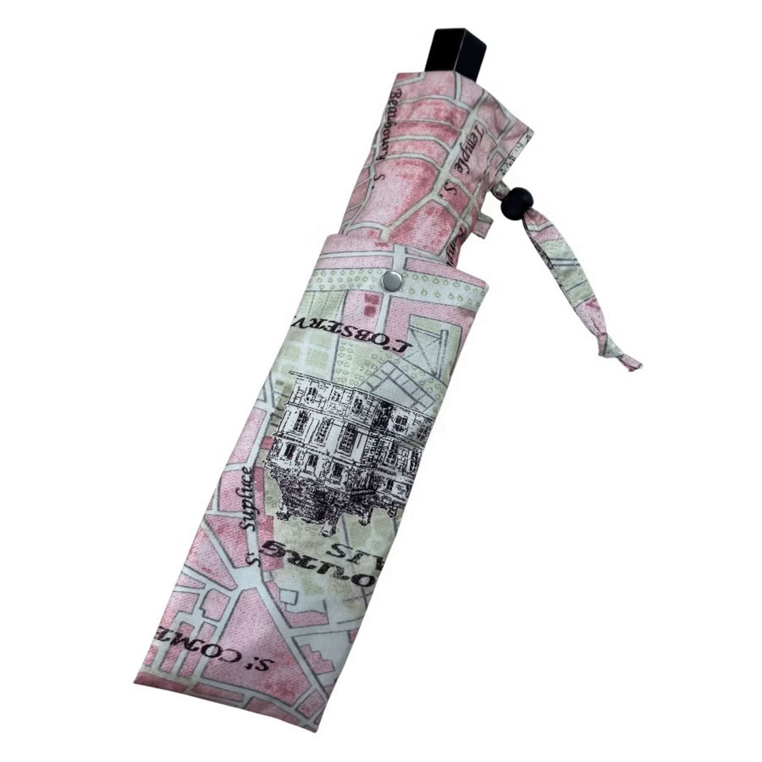 ThinkBee！カサノヴァ 晴雨兼用折りたたみ傘（パリスピンク） - 画像5