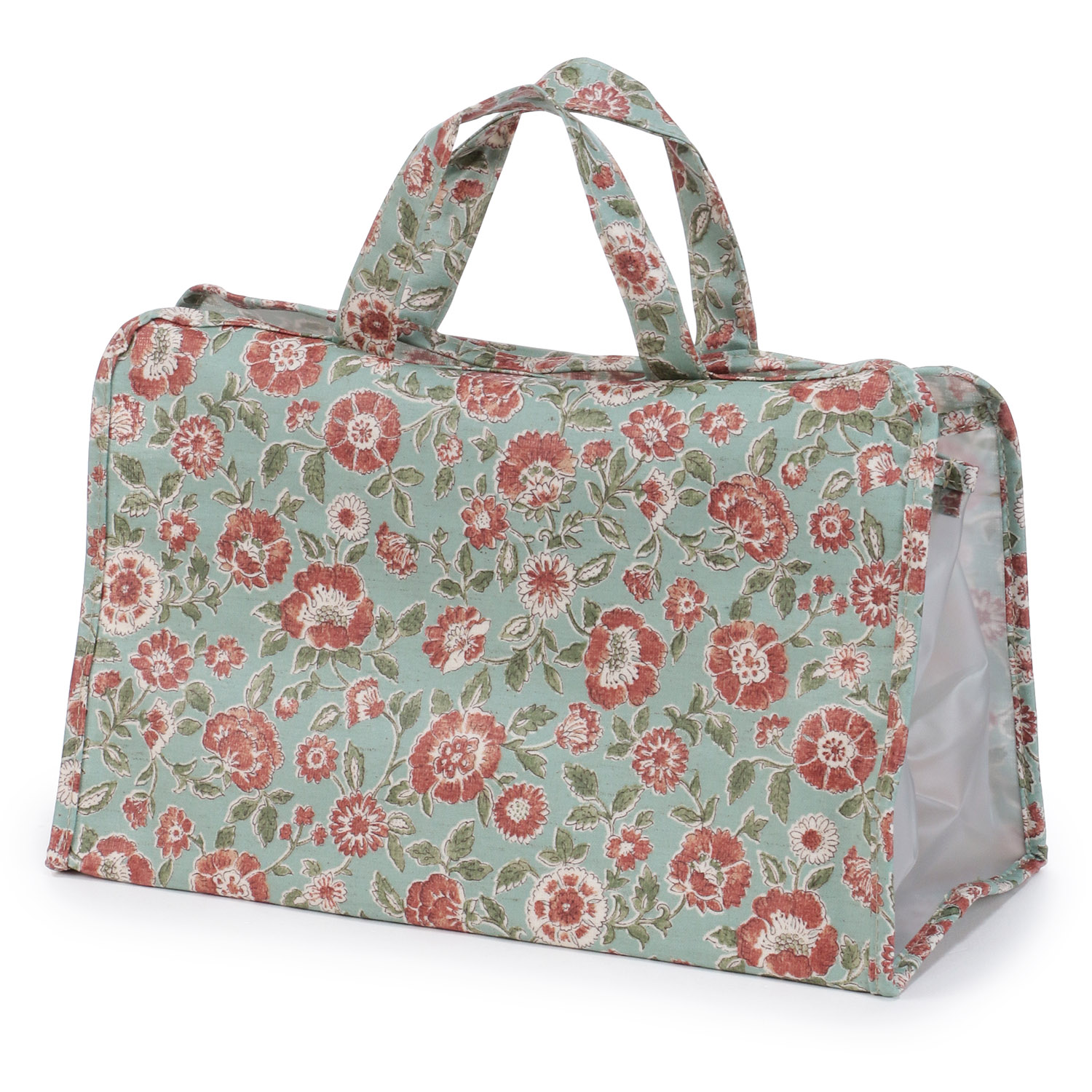 温泉バッグ 花更紗柄